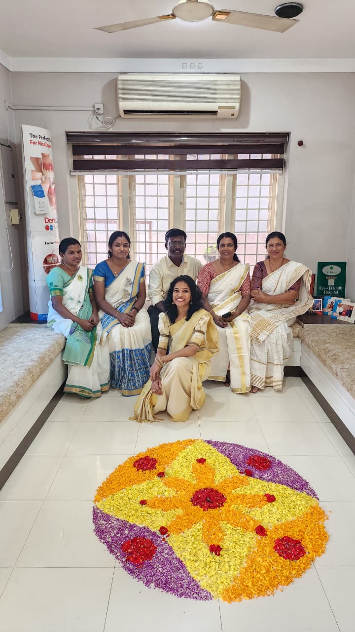 Onam celebration at Unni Dental Clinic
